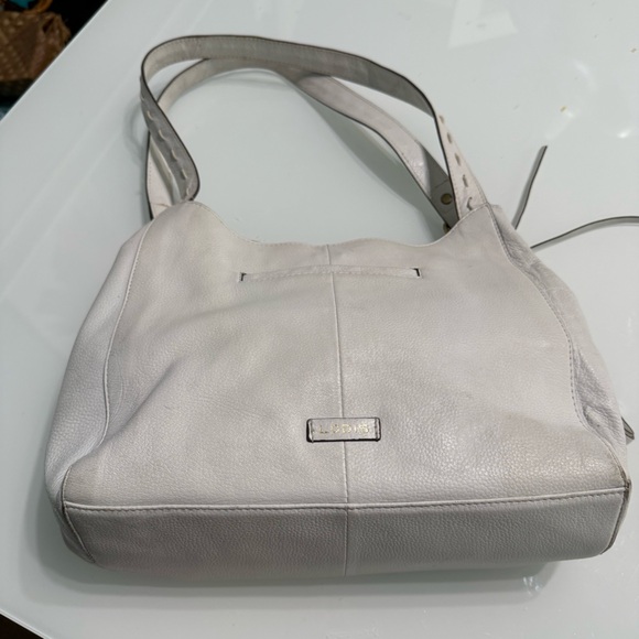 Lodis Handbags - Lodis White Leather Shoulder Bag – Medium Tote